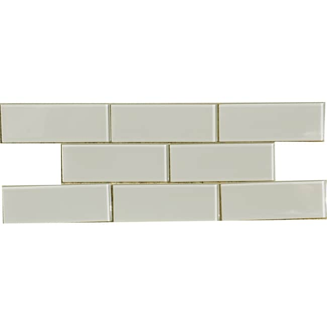 Smoke 3x8 inch Shiny Glass Tiles (case Of 67)