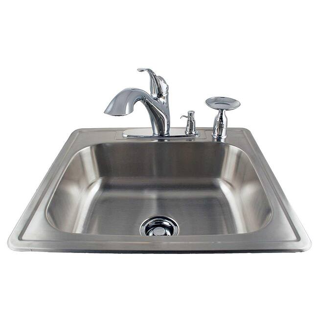 Drop-in Stainless Kitchen Sink/ Faucet Kit