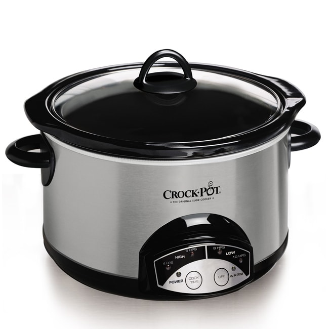 Shop Stainless Steel Crock Pot 5-quart Slow Cooker - Free Shipping On ...