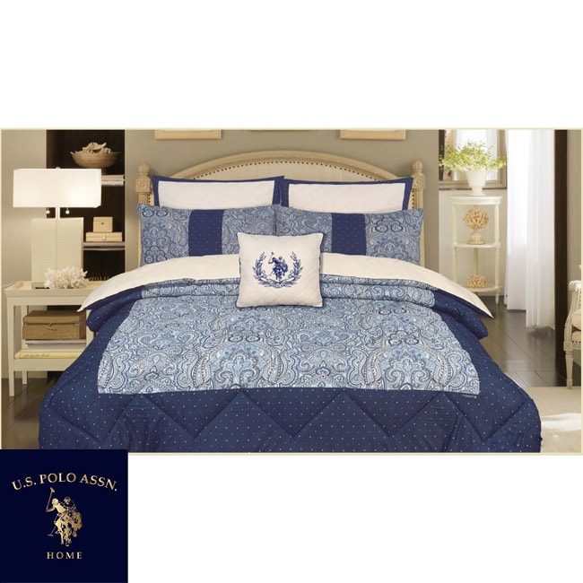 us polo association hayward 7 piece king size comforter us polo association hayward 7 piece king size comforter