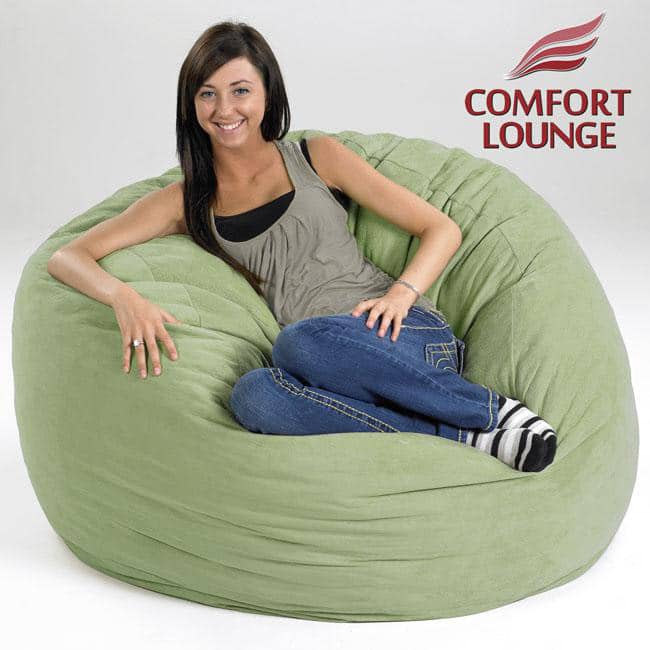 Comfort Lounge Seafoam Green Medium-size Memory Foam Lounge Bag