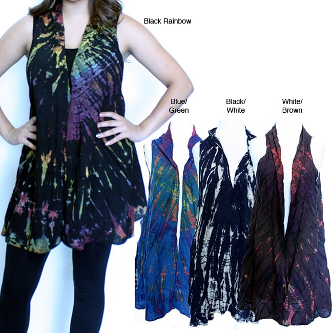 Shop Handmade Women's Tiedye Vest (Nepal) Free Shipping On Orders