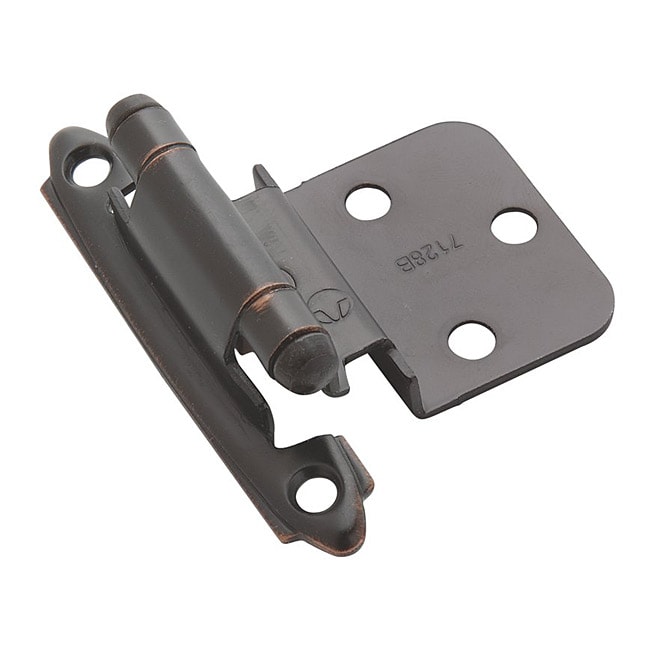 Amerock Oil Rubbed Bronze 0.375 inch Offset Face Mount Self closing 