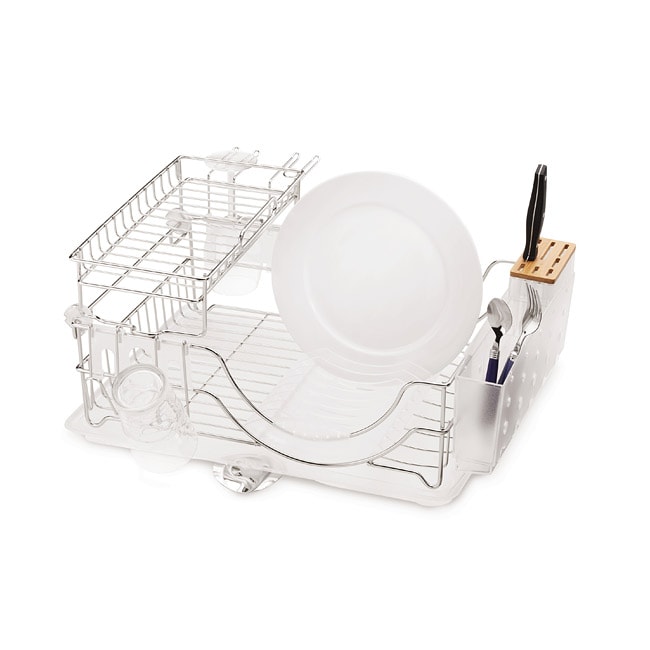 Simplehuman Steel FlipTop Knife Block and Dish Rack Free Shipping Today