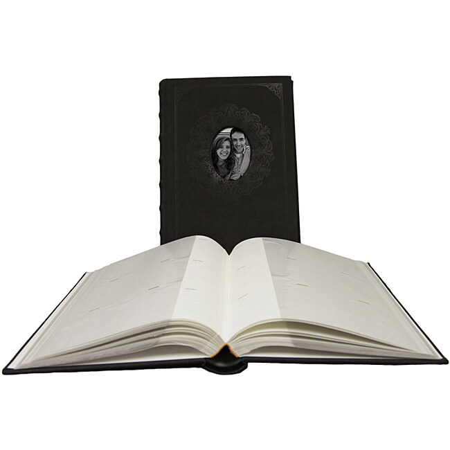 Aria Nero Black Photo Albums (Set of 2)