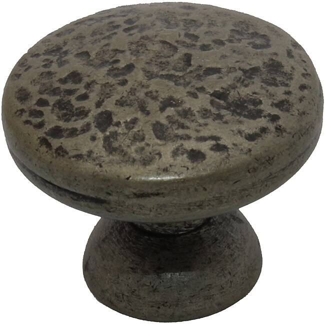 GlideRite Archaize Silver Round Hammered Cabinet Knobs (Case of 25)