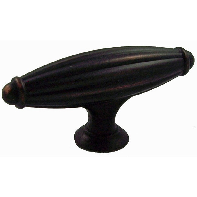 Gliderite Oil Rubbed Bronze Fluted Cabinet Knobs (case Of 25) (Zinc alloyHardware finish Oil rubbed bronzeDimensions 2.5625 inches long x 0.6875 inches wide x 1.25 inch projection x 0.75 inch baseSold in set of 25)