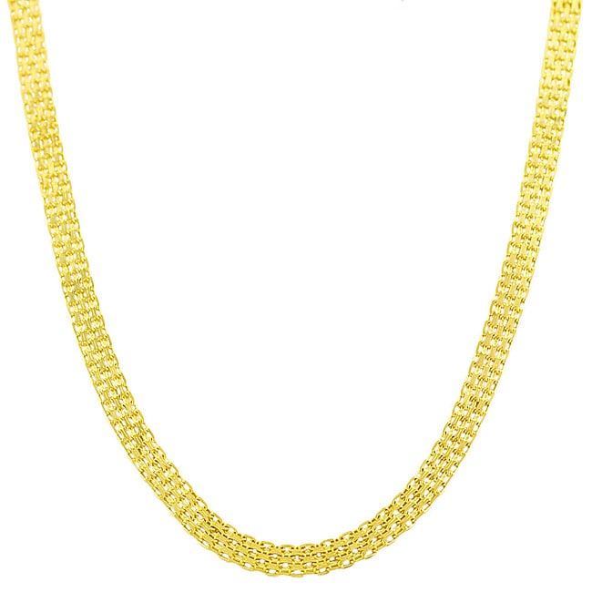 Fremada 14k Yellow Gold 20 inch Bismark Chain