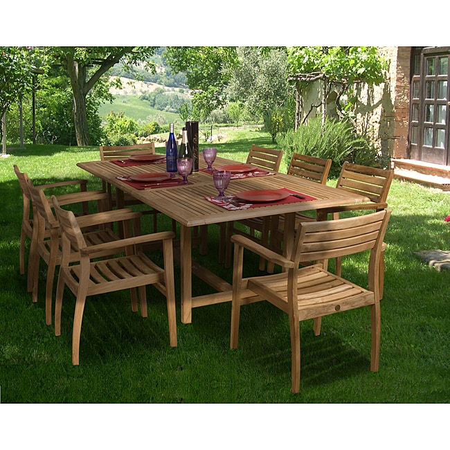 Paris 9 piece Teak Dining Set Today $2,259.99 4.0 (1 reviews)