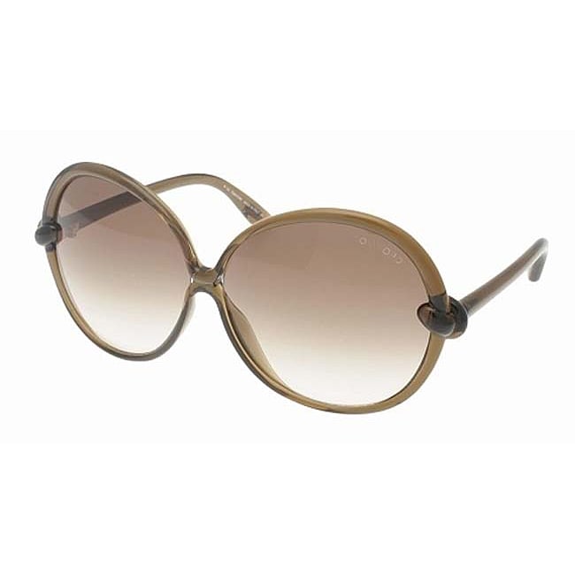 Tom Ford TF164 Nicole 48F Transparent Brown Fashion Sunglasses