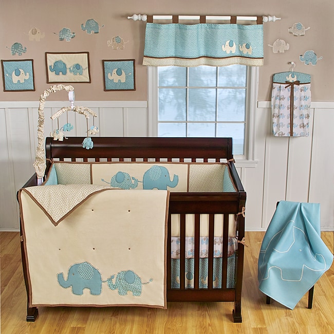 Sumersault Spotted Ellie 8 piece Crib Bedding Set  