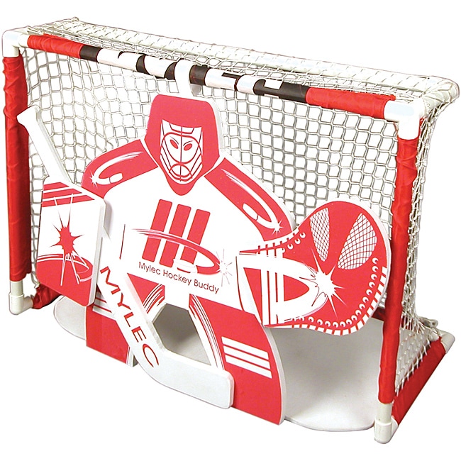 Red/white Contemporary Mylec Knee hockey Buddy Foam Goalie Target