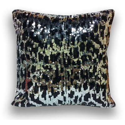 Sequin Cheetah 16x16 Decorative Pillow