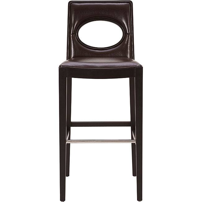 Sunpan Laguna 30-inch Solid Wood Brown Barstool