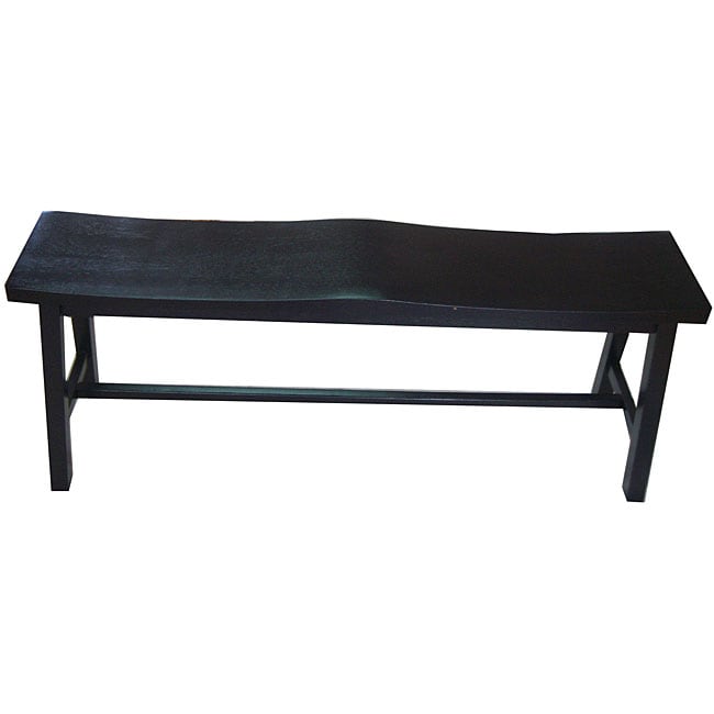 Saddle Black Bench Seat - Free Shipping Today - Overstock.com - 13862504