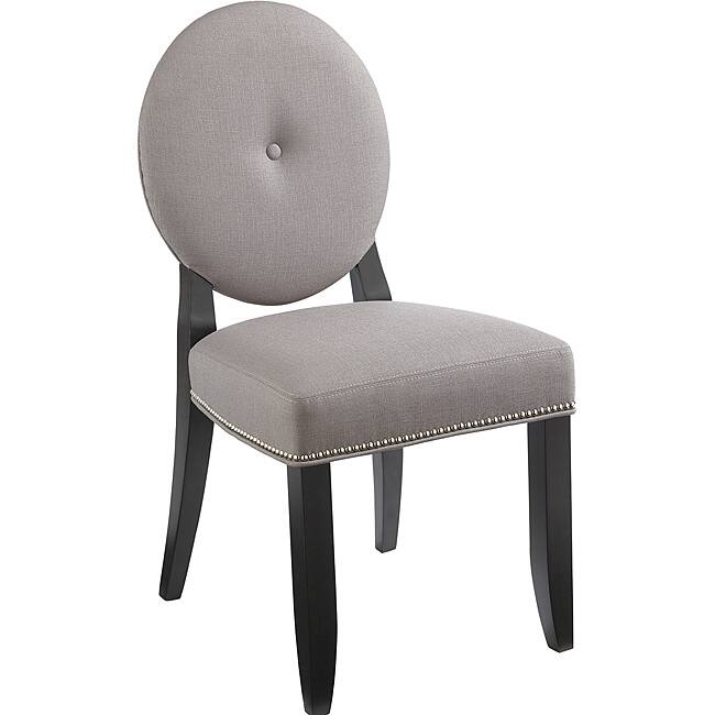 Sunpan Bernice Solid Wood Linen Dining Chair (Set of 2)