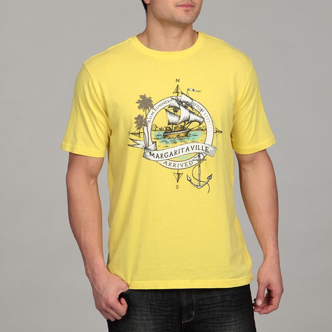 Margaritaville Men's Yellow Graphic Tshirt Free Shipping On Orders