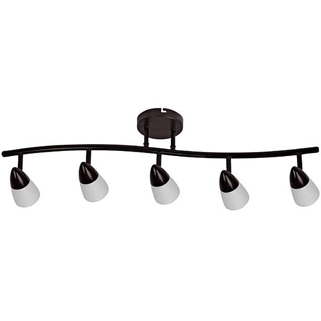 5-light Dark Rubbed Bronze Rail