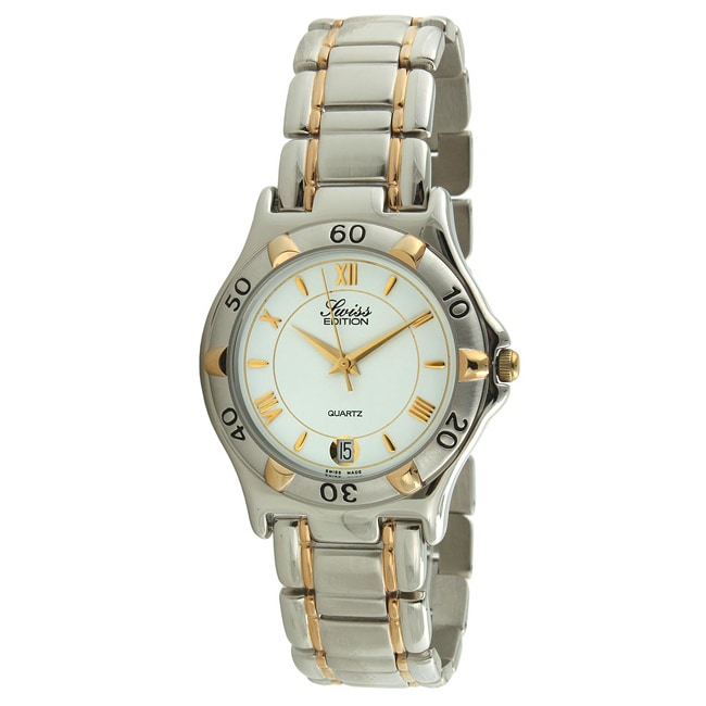 Swiss Edition Mens Two tone Round Sport Bezel Watch Compare 