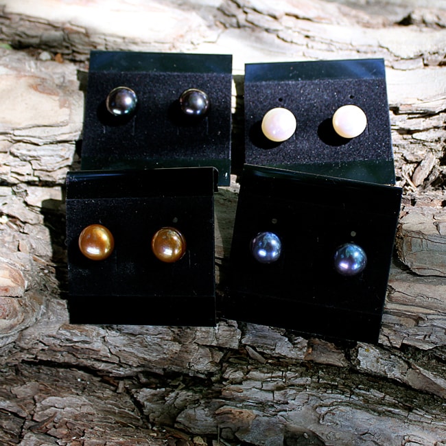 Pearls with a Purpose Pearl Stud Earrings (8 mm)(Philippines)
