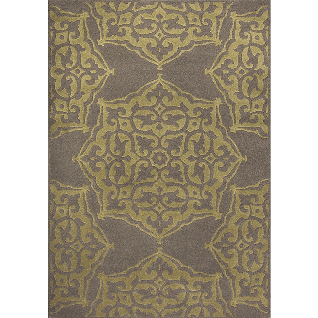 Miramar Grey/ Green Transitional Area Rug (310 x 55)