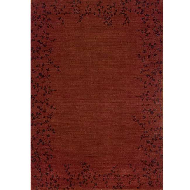 Ellington Red/brown Transitional Area Rug (78 X 1010)