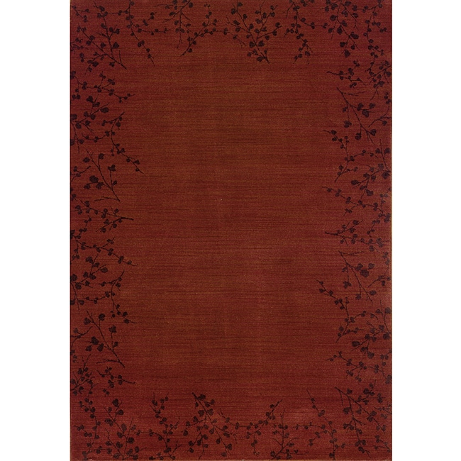 Ellington Red/brown Transitional Area Rug (53 X 76)