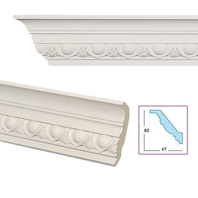 Egg and Dart 3.7 inch Crown Molding  