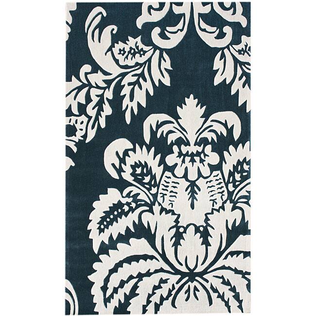 Nuloom Handmade Pino Damask Rug (7'6 x 9'6) - 8' x 10'