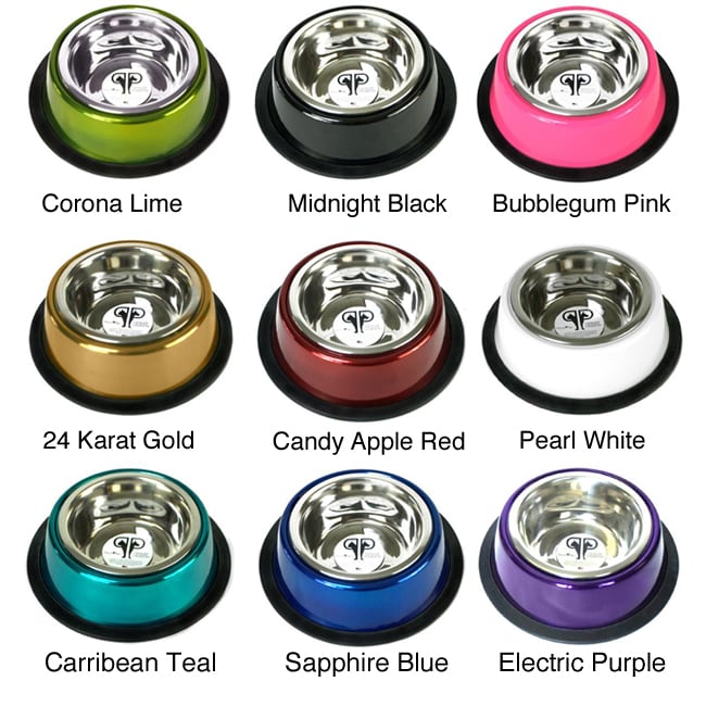 Platinum Pets 16 ounceTwo piece Bowl With Skid Stop  