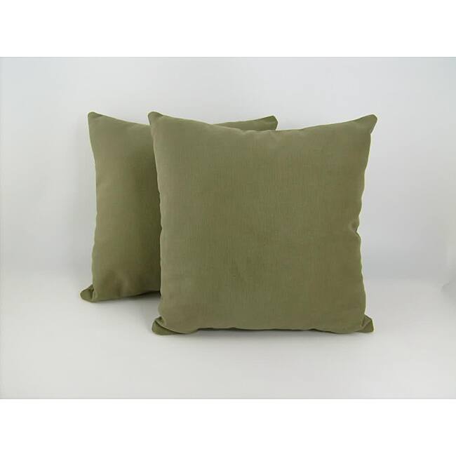 Pebble Brushed 18-inch Throw Pillows (Set of 2)