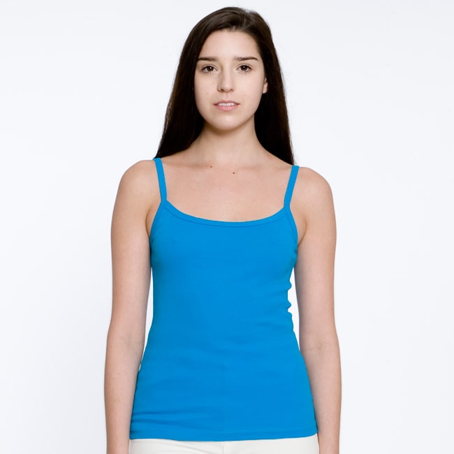 American Apparel Womens Baby Rib Cotton Spaghetti Strap Tank (XLarge)