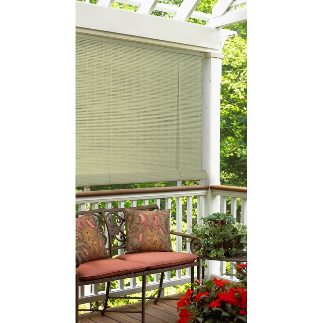 Faux Bamboo PVC Roll-up Blind (30 in. x 72 in.) - 13902124 - Overstock ...