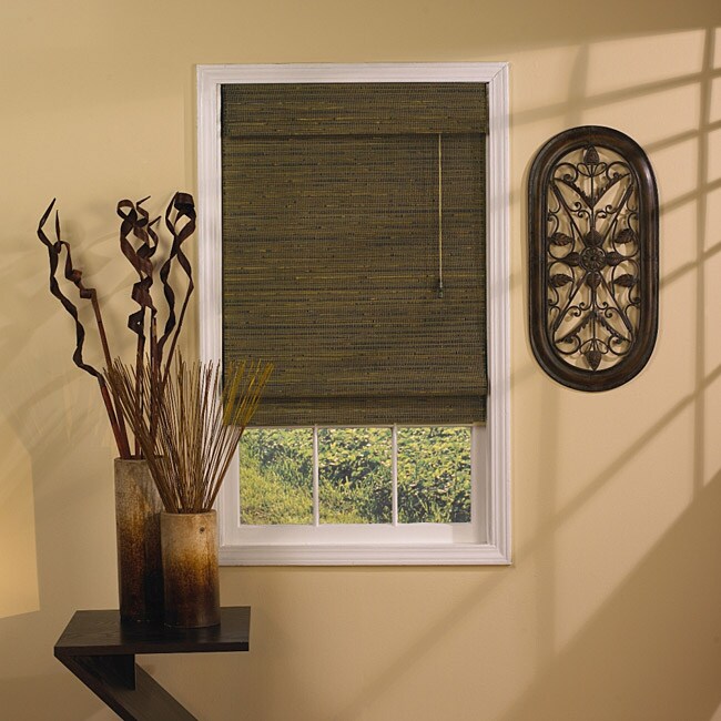 Rangoon Green Tea Roman Shade (39 in. x 64 in.)