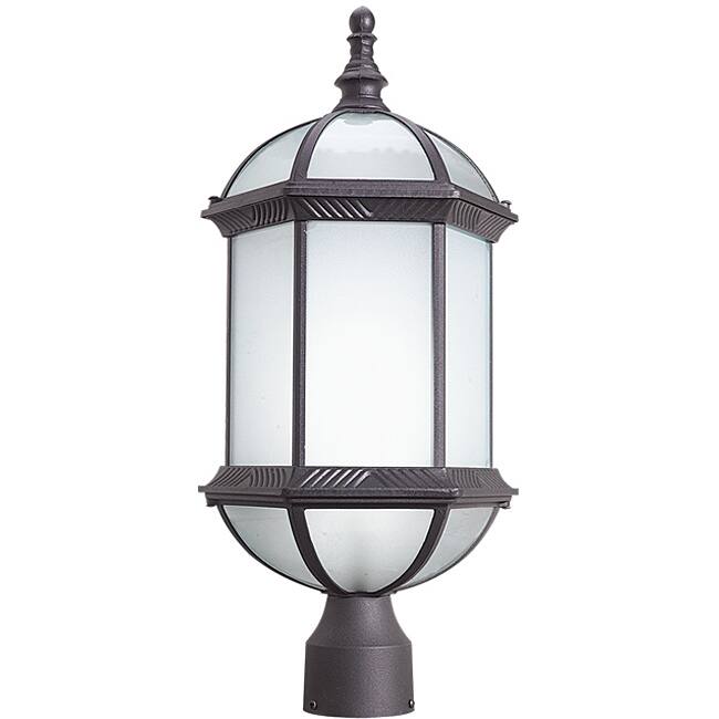 Woodbridge Lighting Glenwood 1-light Outdoor Post Mount Light, Powder Coat Rust