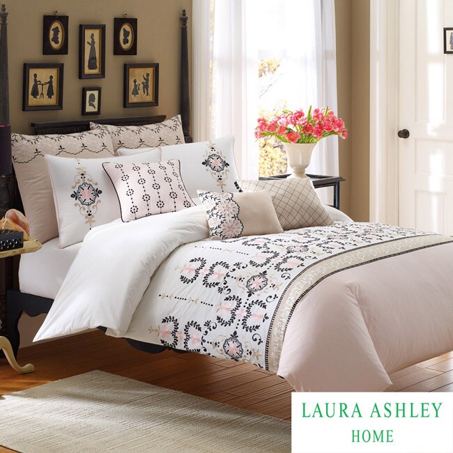 Laura Ashley Yardley Full Queen Size 3 Piece Duvet Cover Set Laura Ashley Yardley Full Queen Size 3 Piece Duvet Cover Set