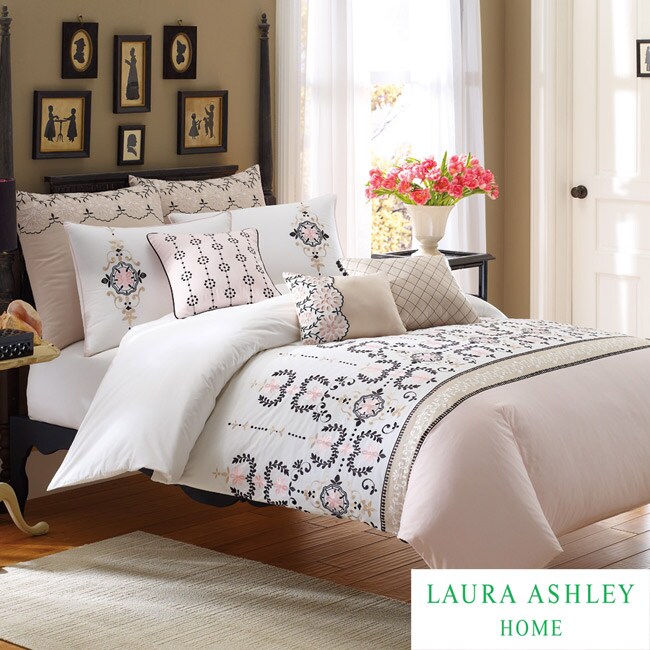 Laura Ashley Yardley Twinsize 2piece Duvet Cover Set Free Shipping