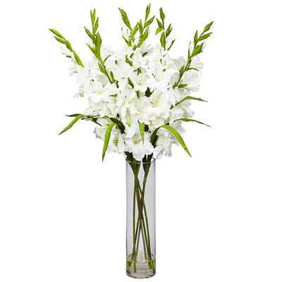 Cylinder Vase Large Gladiola Floral Arrangement