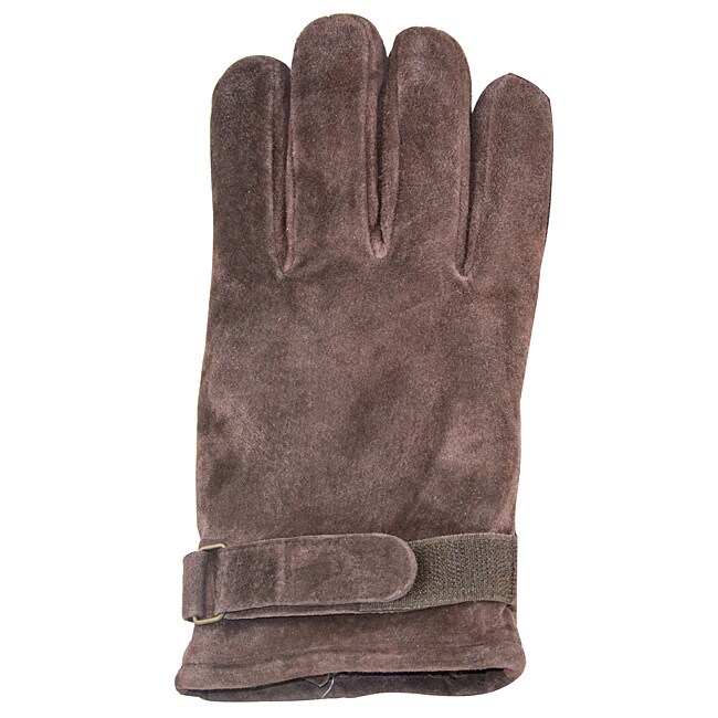 Isotoner Men's Extra Large Brown Suede Gloves Free Shipping On Orders