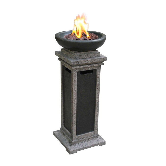 Ravenswood Envirostone 1 pound Outdoor Gas Column Fire Bowl Compare 