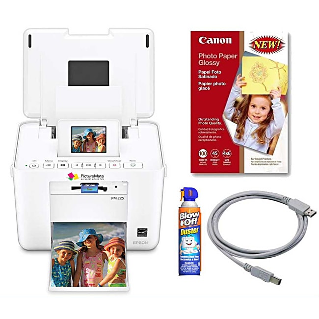 Epson Picturemate Charm Personal Photo Lab Inkjet Printer with Accessory Kit