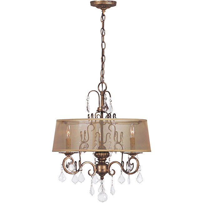 World Imports Belle Marie Collection 3 light Hanging Chandelier