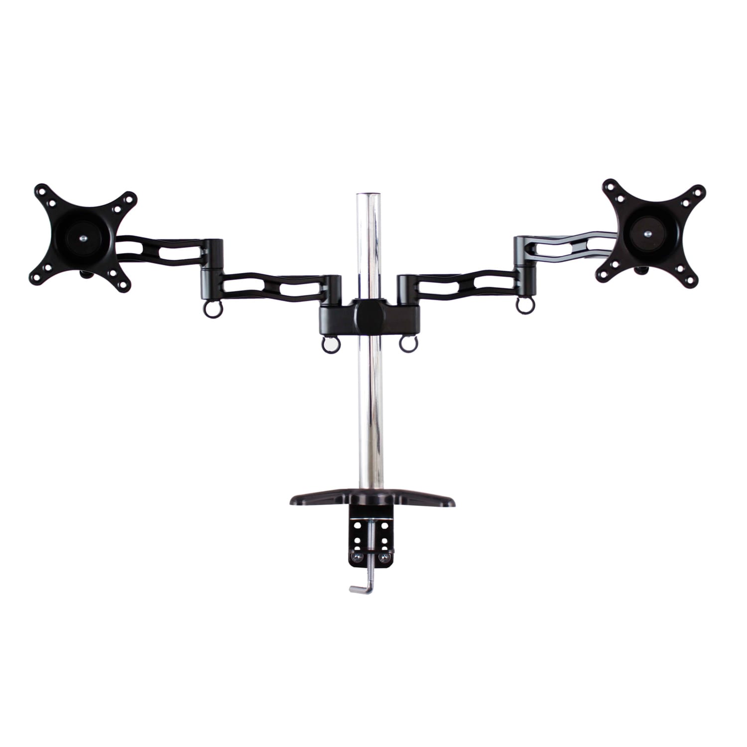 Dual Monitor Extended Arm Desktop Mount for 13   27 Screens 