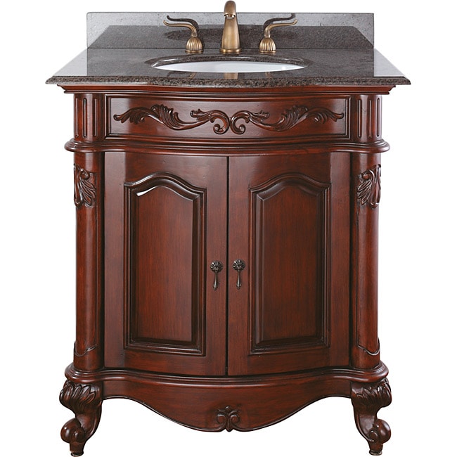 Estates 30 inch Imperial Brown Granite Top Vanity