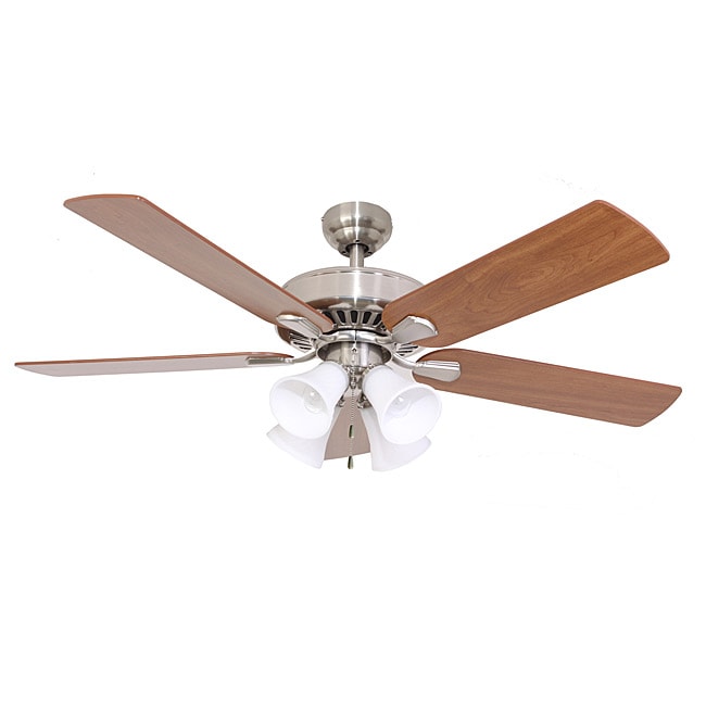   Fair Haven 4 light Brushed Nickel 52 inch Ceiling Fan  