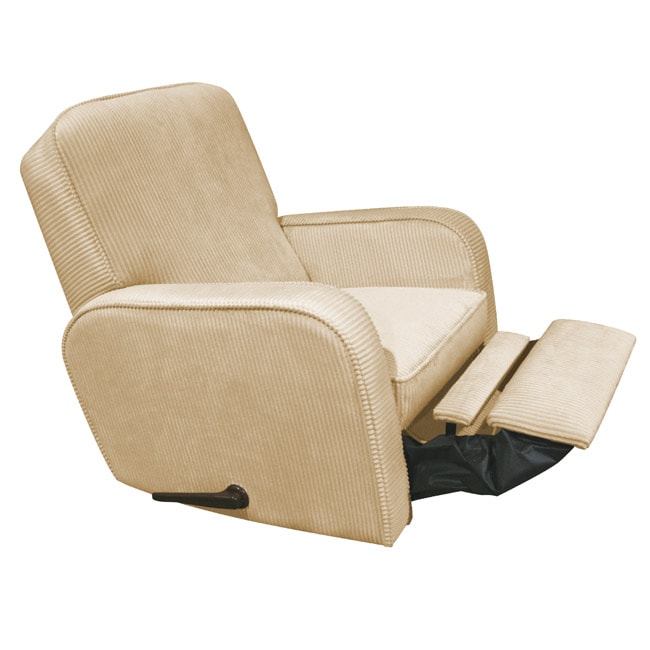 The Rockabye Glider Co. Sunny Tan Chenille Recliner