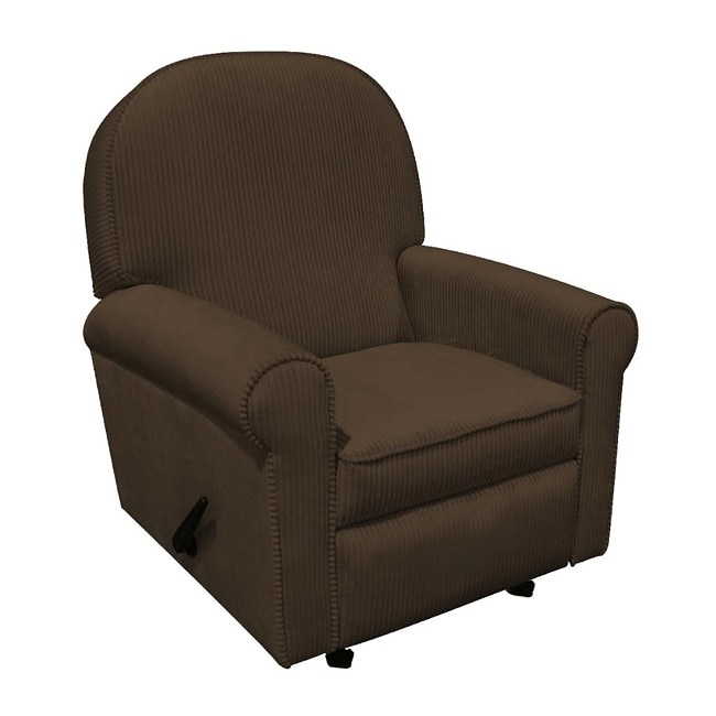 The Rockabye Glider Co. Jayden Chocolate Chenille Recliner