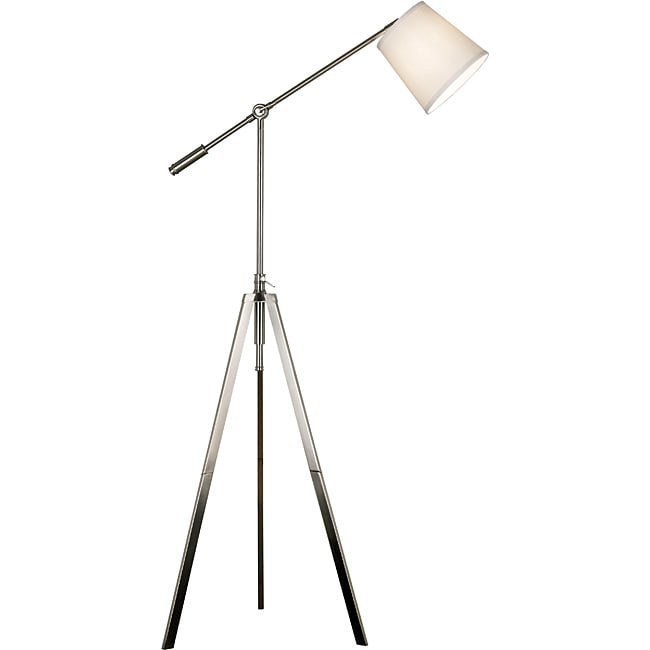 Acton 65 in Brushed Steel Floor Lamp