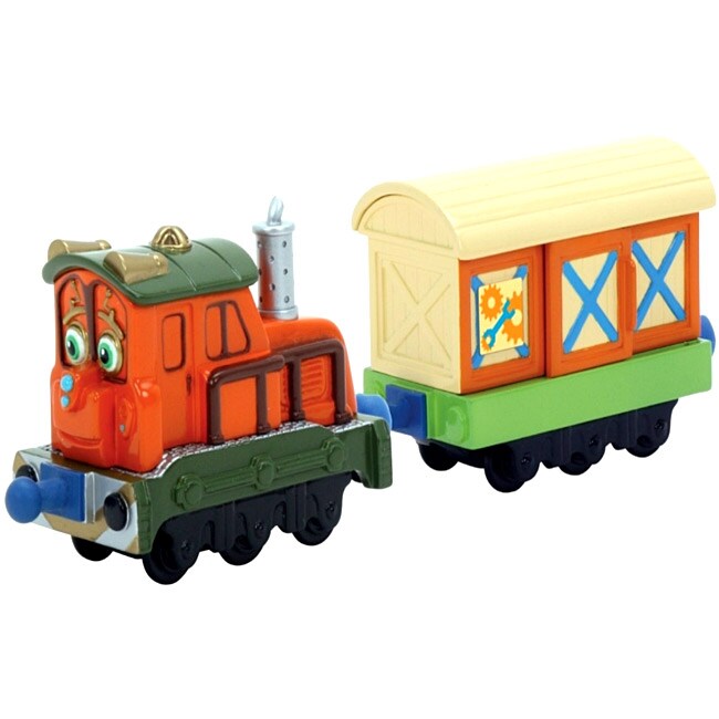 Chuggington Die Cast Calley Engine And Box Car Toy