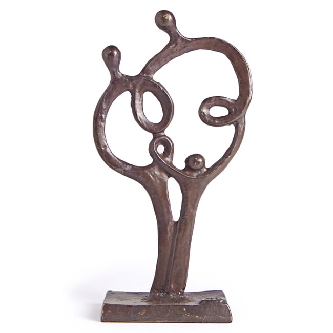 Danya B. Family of 3 Spiral of Love Cast Bronze Figure